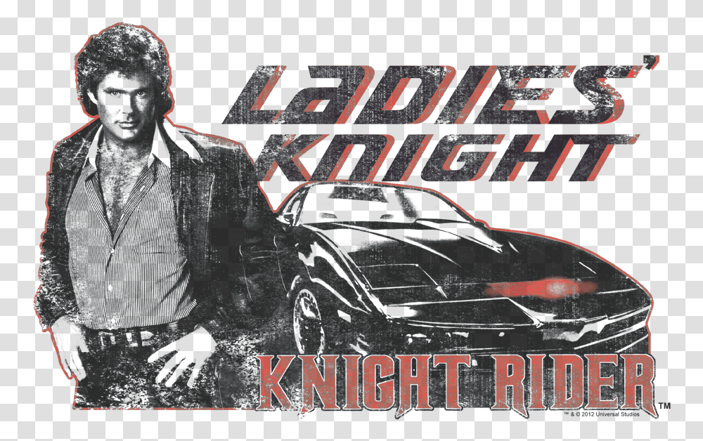 Knight Rider Ladies Mens Knight Rider, Clothing, Apparel, Poster, Advertisement Transparent Png