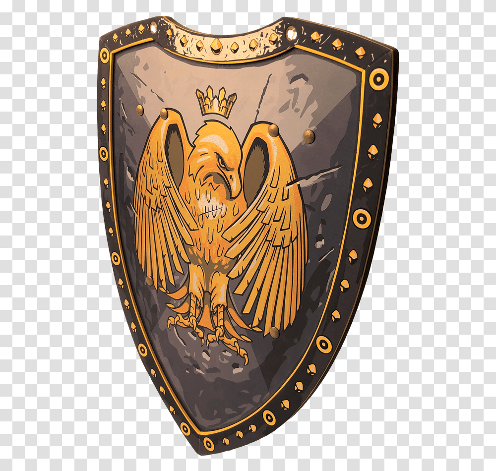 Knight Shield Golden Eagle Illustration, Armor, Emblem, Logo Transparent Png