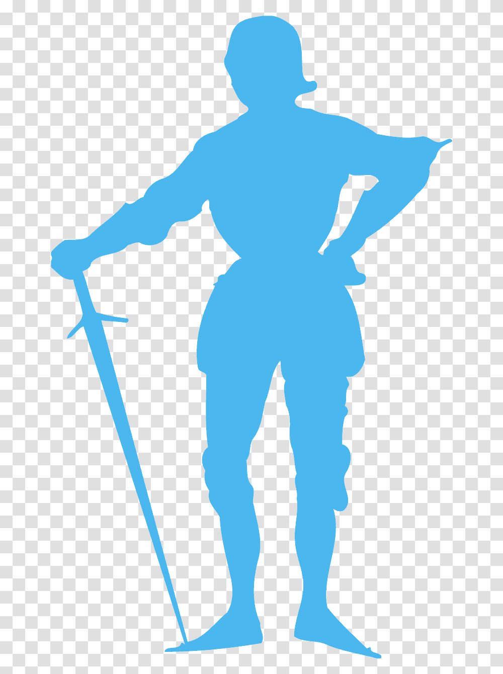 Knight Silhouette, Person, Outdoors, Nature, Snow Transparent Png