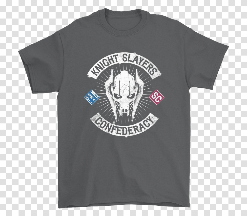 Knight Slayers Confederacy General Grievous Star Wars Shirts Unisex, Clothing, Apparel, T-Shirt, Sleeve Transparent Png