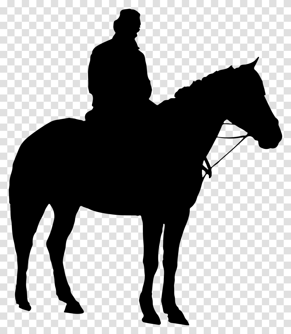 Knight Svg Horseback Silhouette Man On Horse Silhouette, Gray, World Of Warcraft Transparent Png