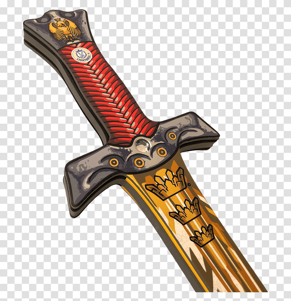 Knight Sword Golden Eagle Dagger, Axe, Tool, Blade, Weapon Transparent Png