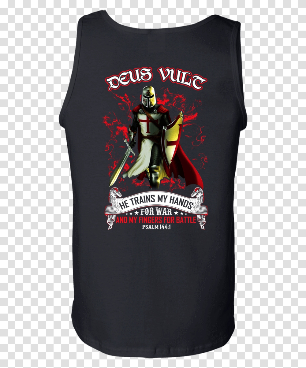 Knight Templar Deus Vult T Shirt, Sleeve, T-Shirt, Long Sleeve Transparent Png
