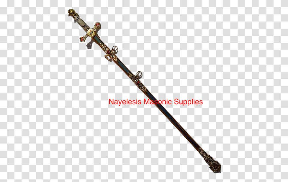Knight Templar Sword With All Golden With Delux Golden Sword, Weapon, Weaponry, Blade, Spear Transparent Png