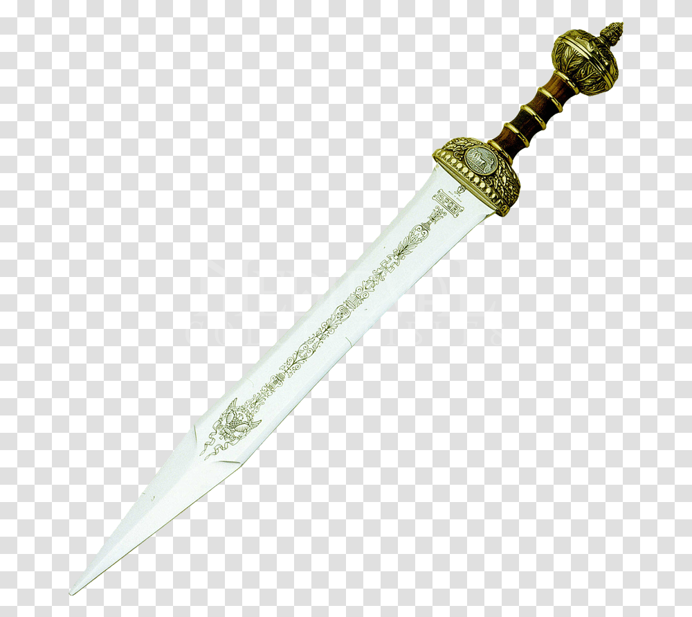Knightly Sword Ancient Rome Gladius Spatha Excalibur, Weapon, Weaponry, Blade, Knife Transparent Png