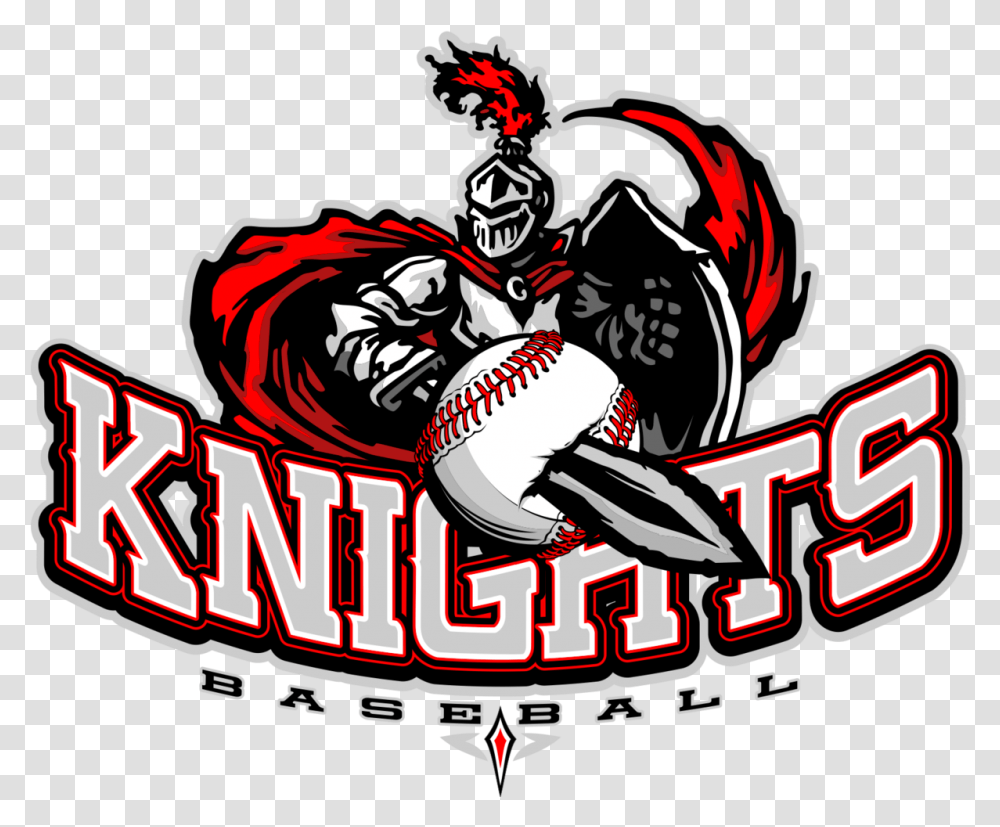 Knights Baseball Tshirt With Sword Logo Tigers Logo Of Cricket, Person, People, Team Sport, Clothing Transparent Png