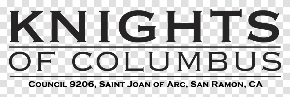 Knights Of Columbus Logo Sign, Alphabet, Label, Number Transparent Png