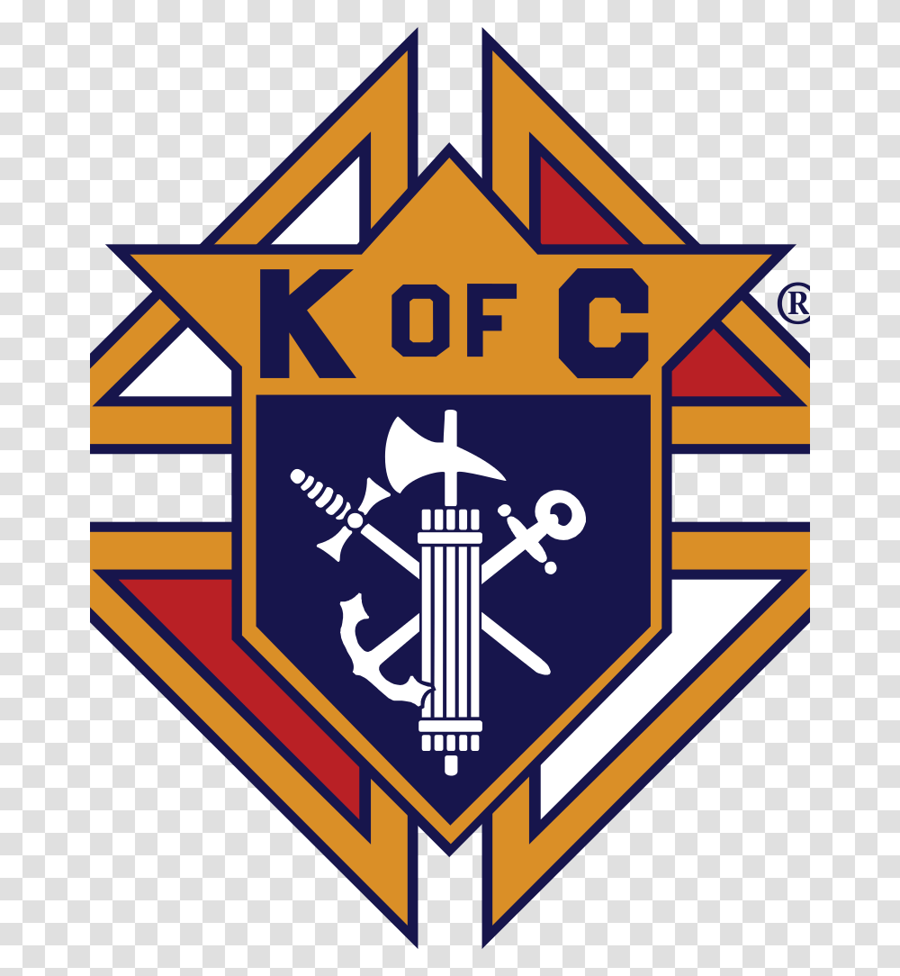 Knights Of Columbus Logo, Trademark, Road Sign, Emblem Transparent Png
