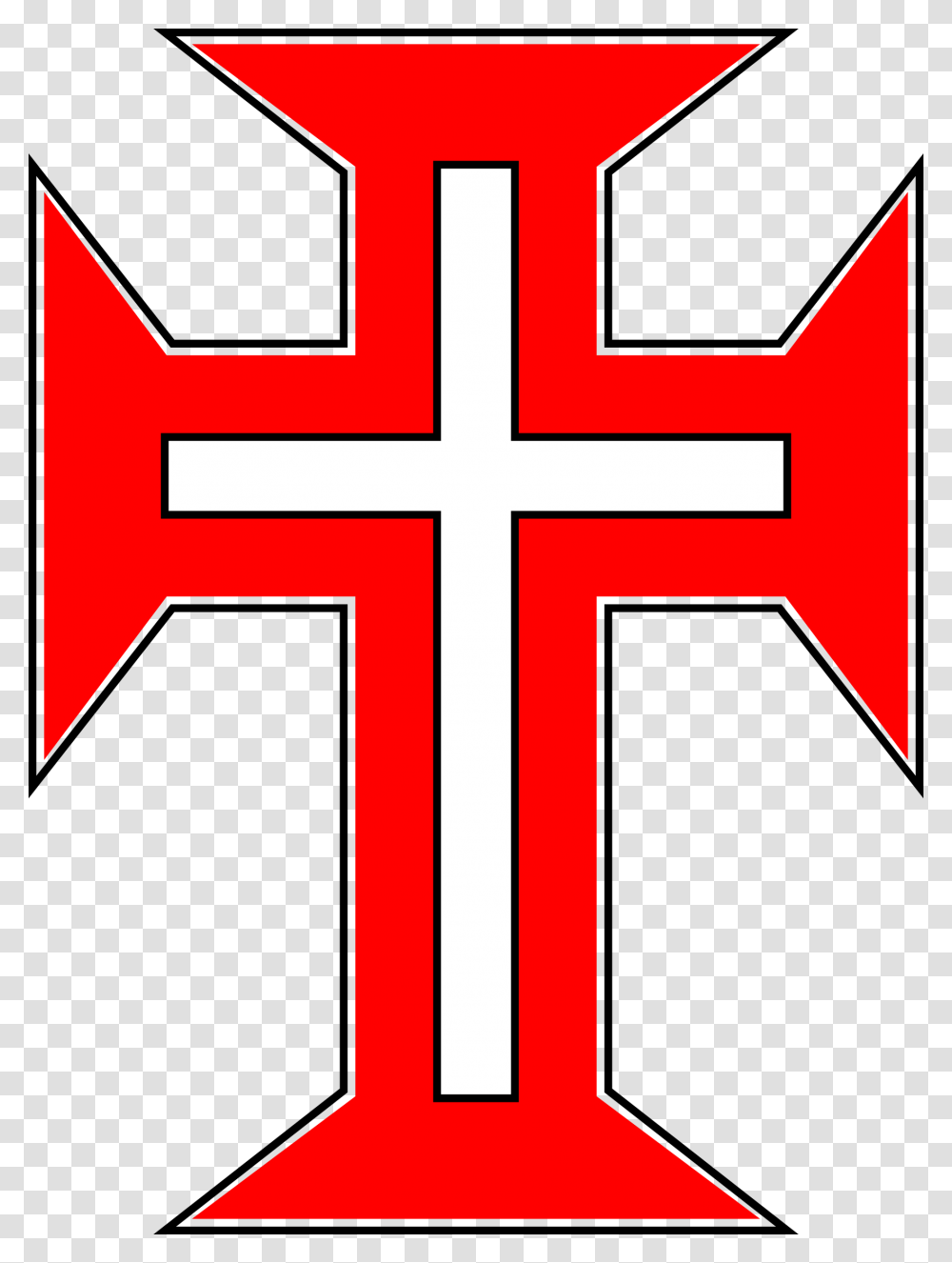 Knights Templar Portuguese Cross, Crucifix Transparent Png