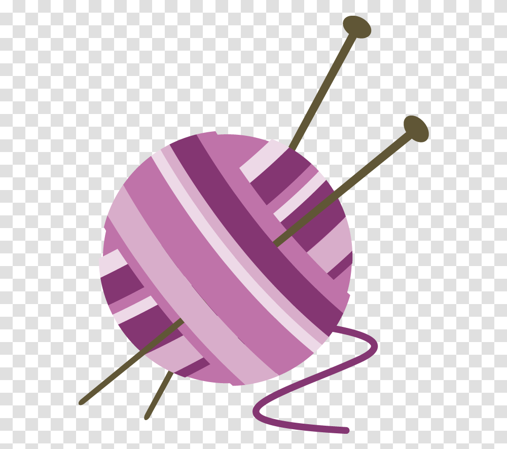 Knitting 2 Image Knitting, Purple, Sphere, Text, Sun Hat Transparent Png
