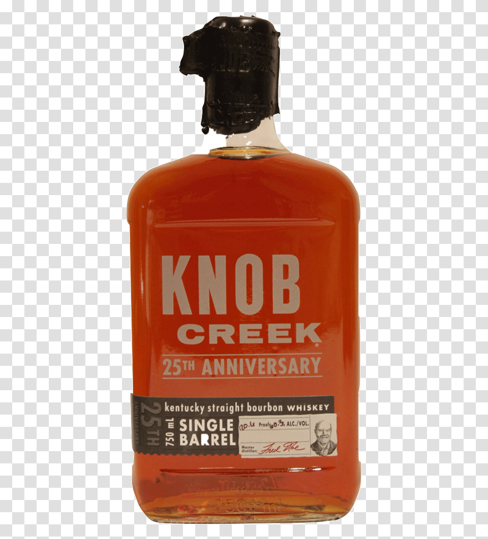 Knob Creek 25th Anniversary Grain Whisky, Liquor, Alcohol, Beverage, Drink Transparent Png