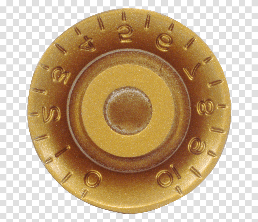 Knob Top Hat Embossed Numbers Gibson Style Antique Gold Guitar Knob, Wristwatch, Coil, Spiral, Weapon Transparent Png