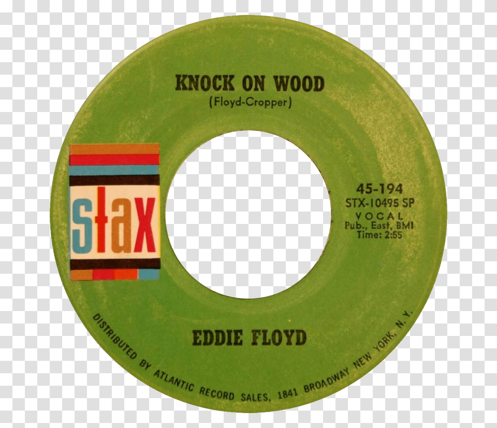 Knock On Wood By Eddie Floyd Us Vinyl Single Side A Circle, Tape, Frisbee, Toy Transparent Png