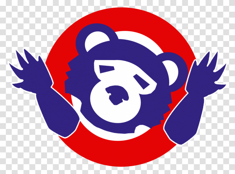 Knockoff Cubs Logo Shrugging Its Shoulders, Number, Recycling Symbol Transparent Png