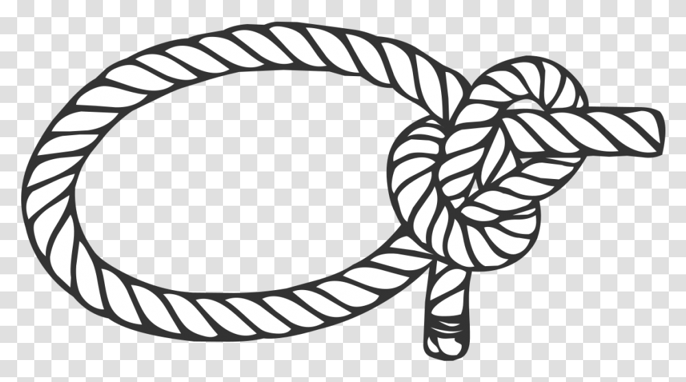 Knot Clipart Bowline Knot Bowline Knot Black And White Transparent Png