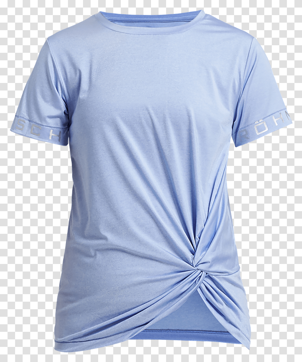 Knot Tee Light Blue Active Shirt Transparent Png