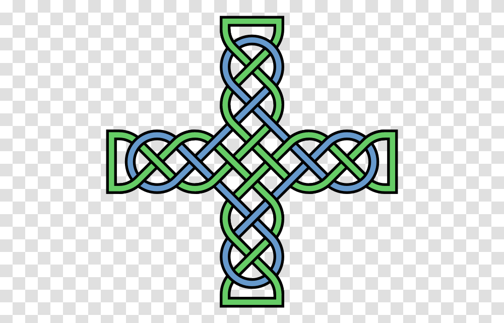Knotwork Cross Multicolored Celtic Knot Crosses, Dynamite, Bomb, Weapon, Weaponry Transparent Png