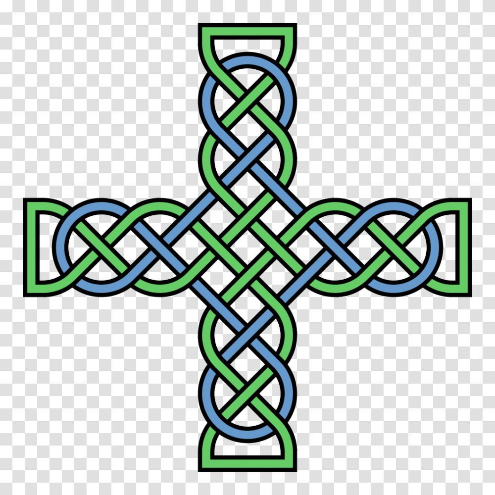 Knotwork Cross Multicolored, Dynamite, Bomb, Weapon, Weaponry Transparent Png