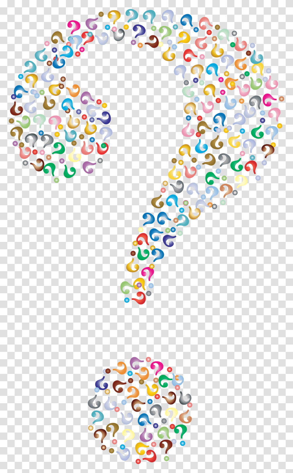 Knowledge Brain Clipart Background Question Marks, Paper, Confetti Transparent Png