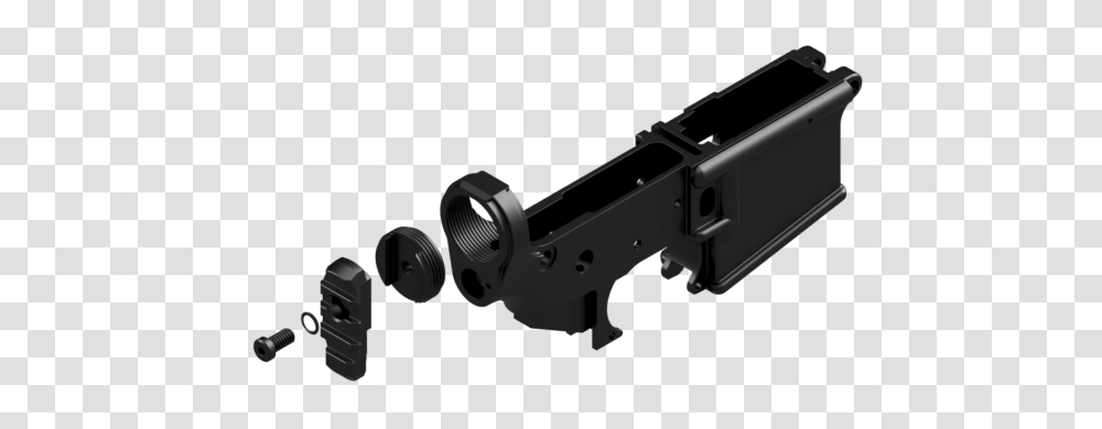 Kns Precision Ar Buffer Tube To Sig Mcx Stock Adapter, Gun, Weapon, Weaponry, Machine Gun Transparent Png