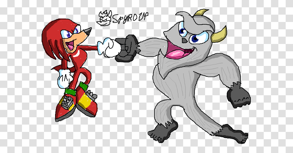Knuckles The Echidna And Bentley The Yeti, Person, Human, Animal, Sport Transparent Png