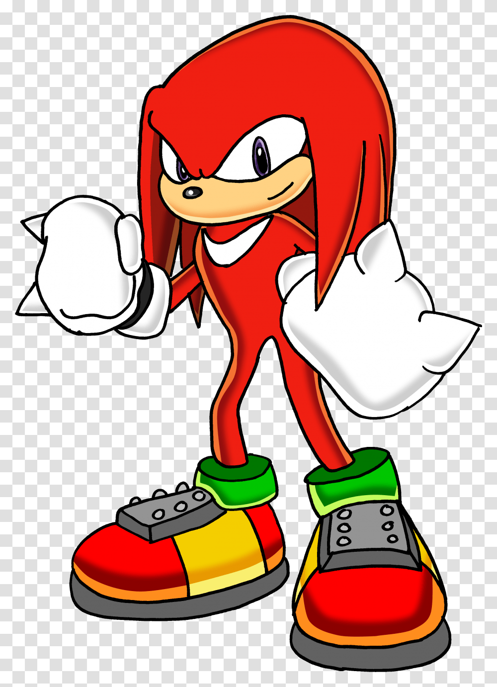 Knuckles The Echidna, Apparel, Shoe, Footwear Transparent Png