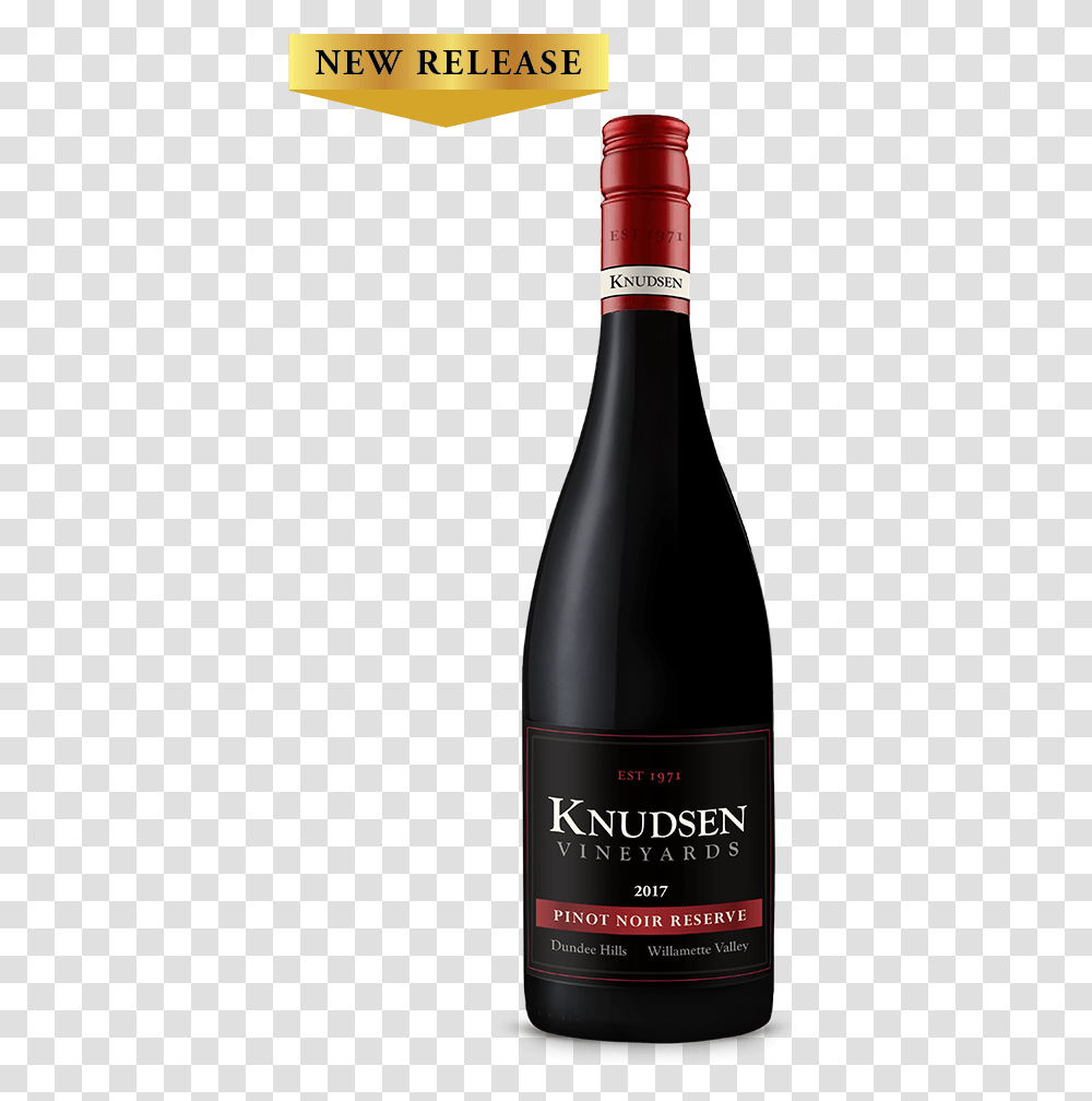 Knudsen Vineyards 2017 Pinot Noir Reserve Glass Bottle, Wine, Alcohol, Beverage, Drink Transparent Png