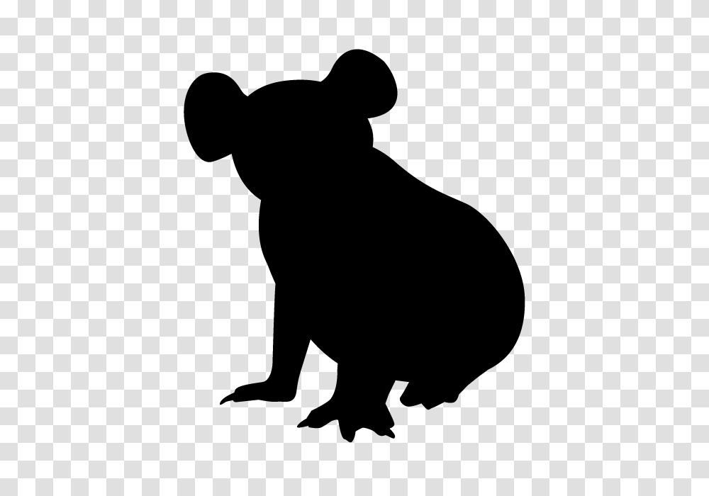 Koala Animal Silhouette Free Illustrations, Gray, World Of Warcraft Transparent Png