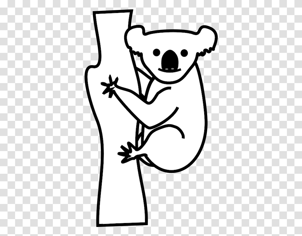 Koala Bear Animal Free Vector Graphic On Pixabay Koala Black And White Clipart, Stencil Transparent Png