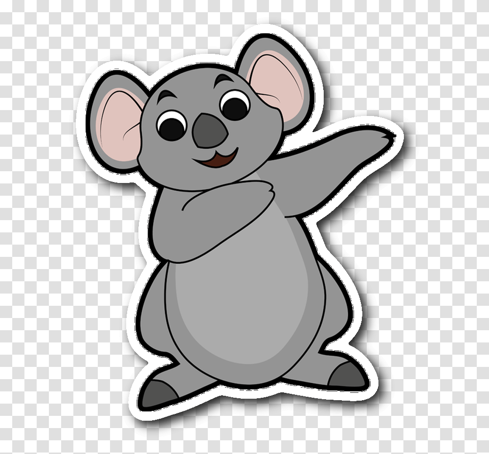 Koala Bear Sticker For Car Bumper Dabbing Animal Lover Mouse Dabbing Clip Art, Mammal, Wildlife, Kneeling, Rabbit Transparent Png