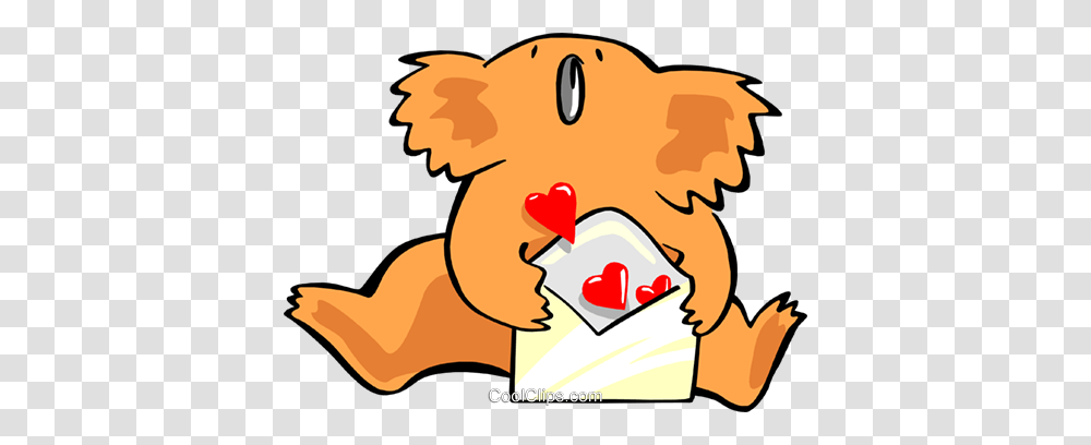 Koala Bear With Love Letter Royalty Free Vector Clip Art, Angry Birds, Food Transparent Png