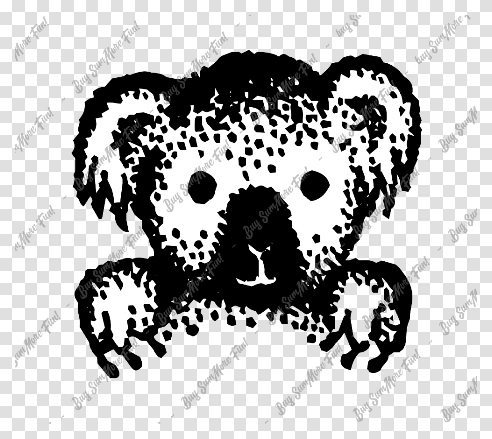 Koala Clipart, Stencil, Doodle, Drawing, Rug Transparent Png
