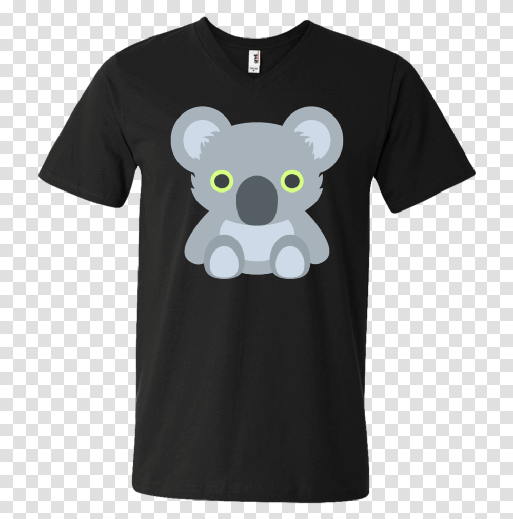 Koala Emoji Men's V Neck T Shirt Balenciaga Bart Simpson T Shirt, T-Shirt, Plant, Sleeve Transparent Png