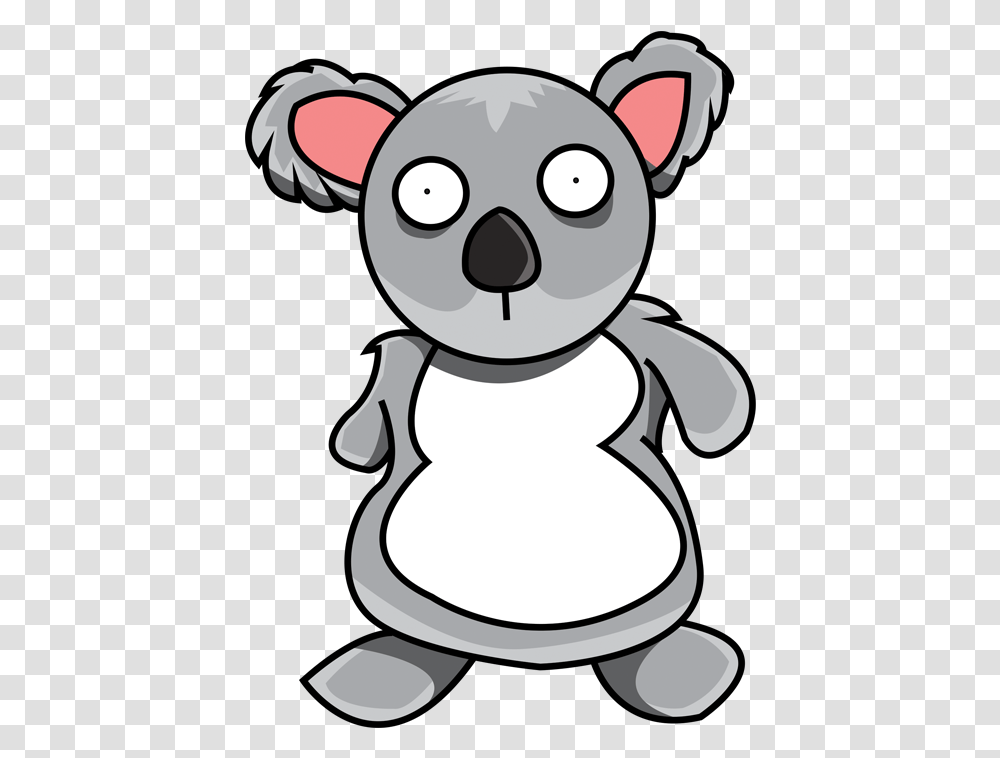 Koala Looking Surprised Cartoon, Animal, Toy, Sewing Transparent Png