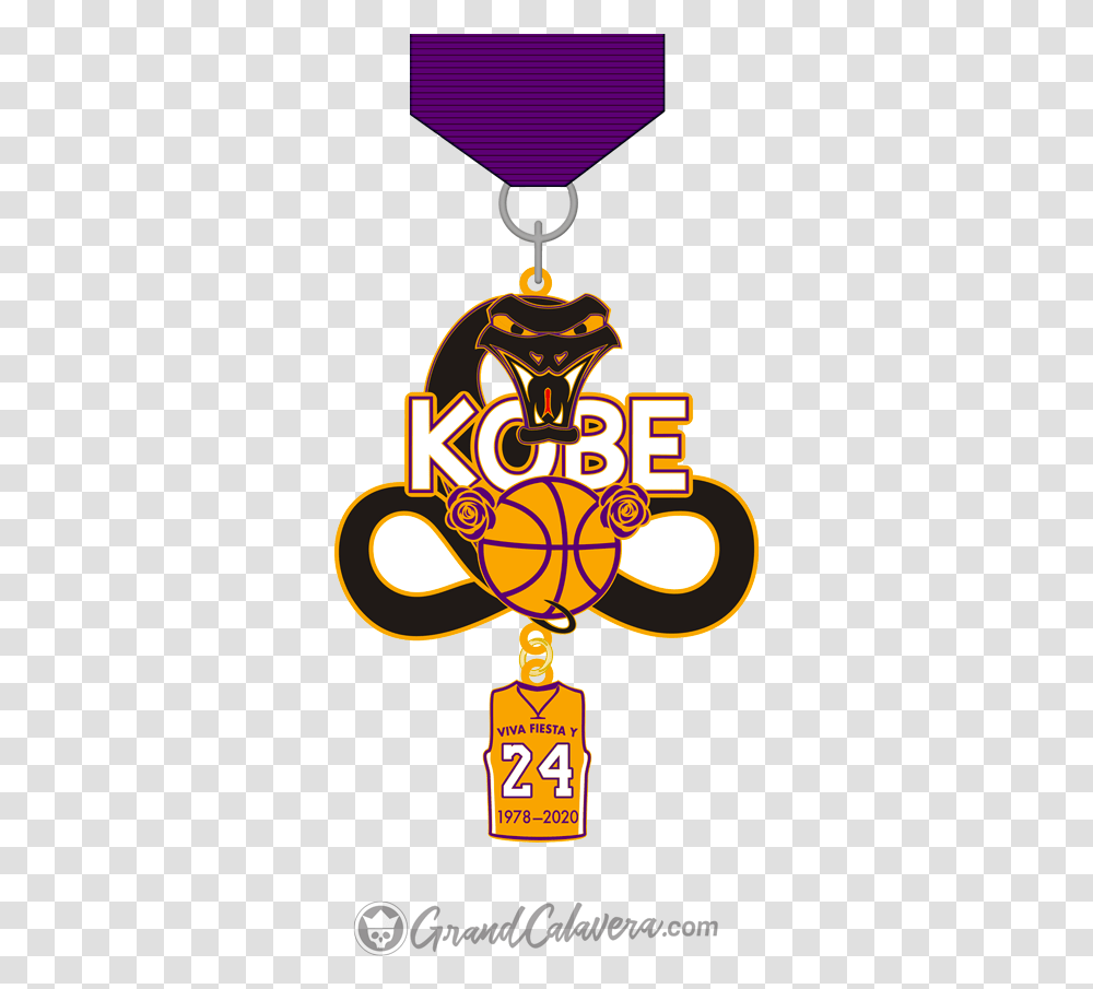 Kobe Black Mamba 2020 Fiesta Medal Drawing, Symbol, Logo, Trademark, Emblem Transparent Png