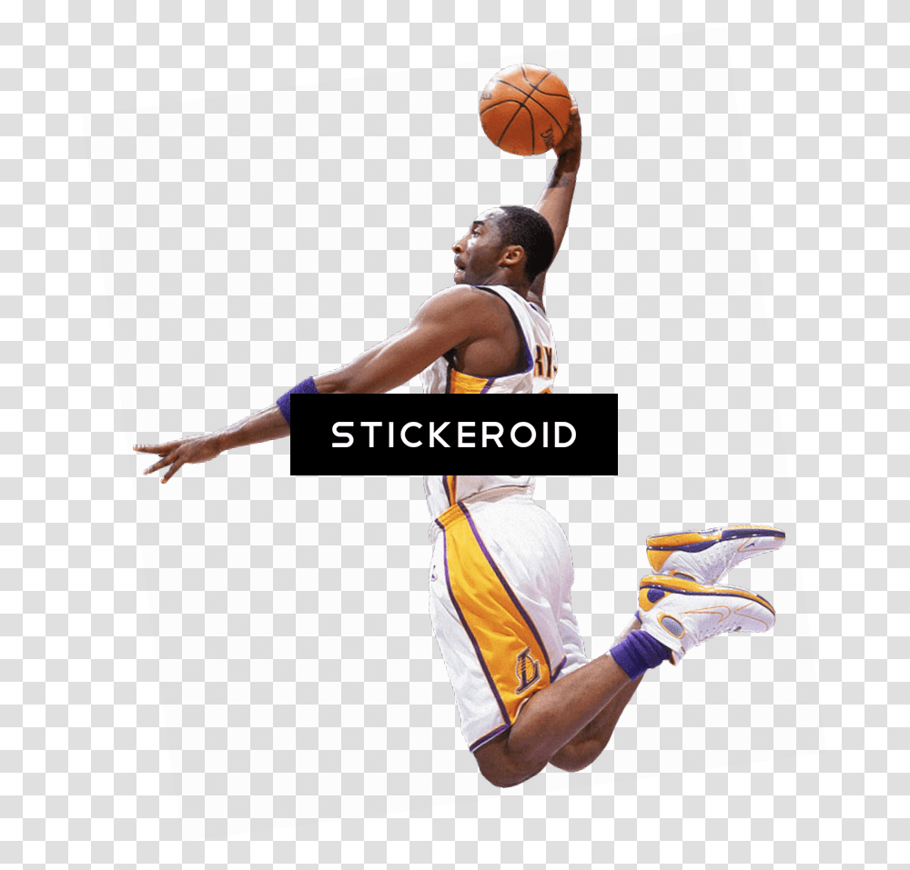 Kobe Bryant Dunk Basketball Player Dunking, Person, Human, People, Sport Transparent Png
