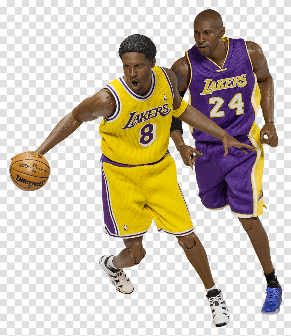 Kobe Bryant Duo 16th Scale Action Figure 2 Pack, Person, People, Team Sport Transparent Png