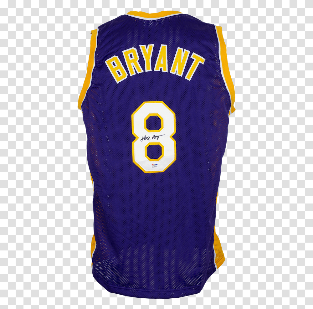 Kobe Bryant Signed Custom Vintage Full Name Jersey Psa B13331 Kobe Bryant Jersey, Bib, Shirt, Clothing Transparent Png