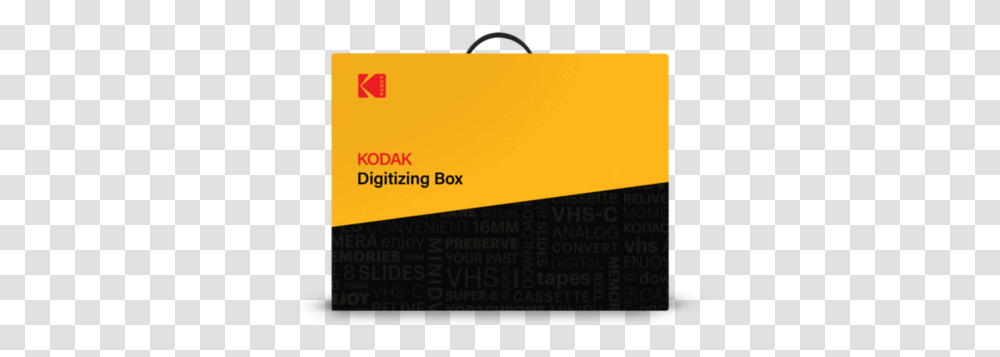 Kodak Digitizing Box Horizontal, Text, Paper, Business Card Transparent Png