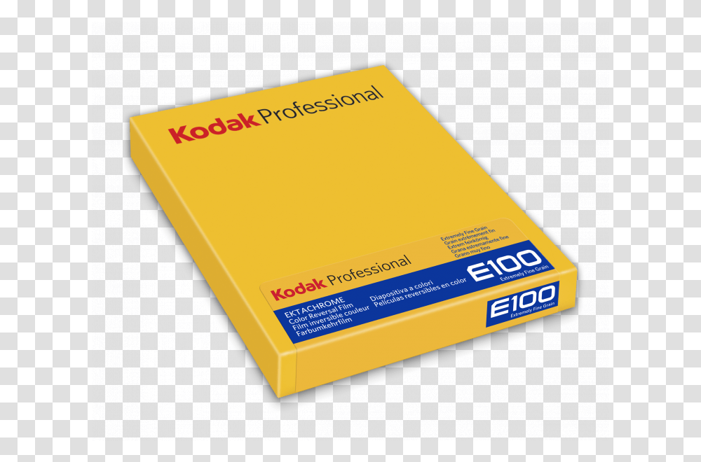 Kodak Ektachrome E100d 100 Iso 4x510 Sheets Kodak Professional Ektachrome, Paper, Advertisement, Business Card Transparent Png