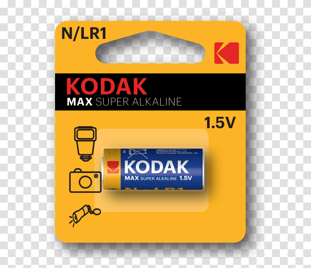 Kodak Max Speciality Batteries Kodak, Label, Electronics, Credit Card Transparent Png