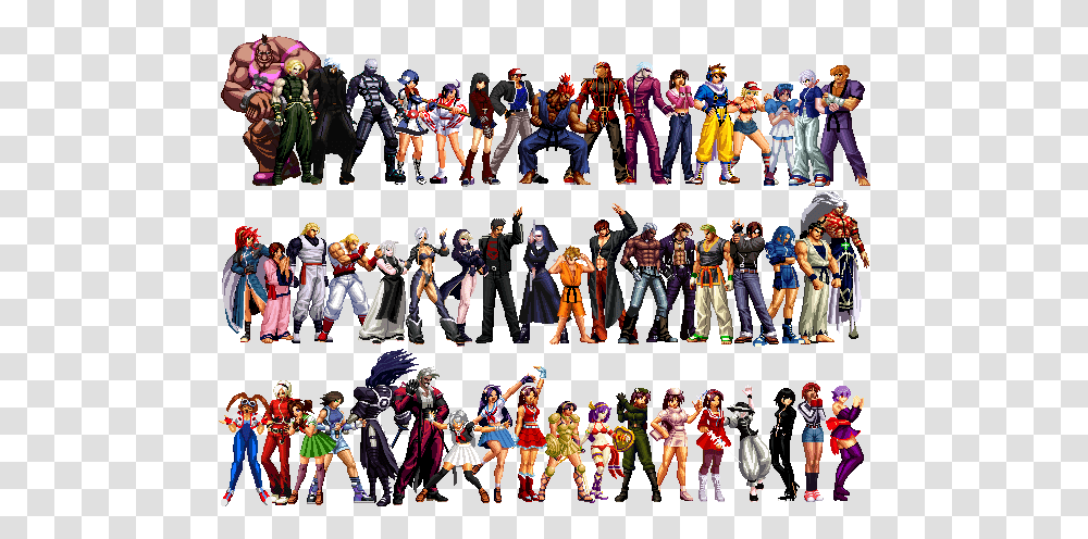 Kof Anthology All Characters Pack Kof Mugen Characters, Collage, Poster, Advertisement, Person Transparent Png