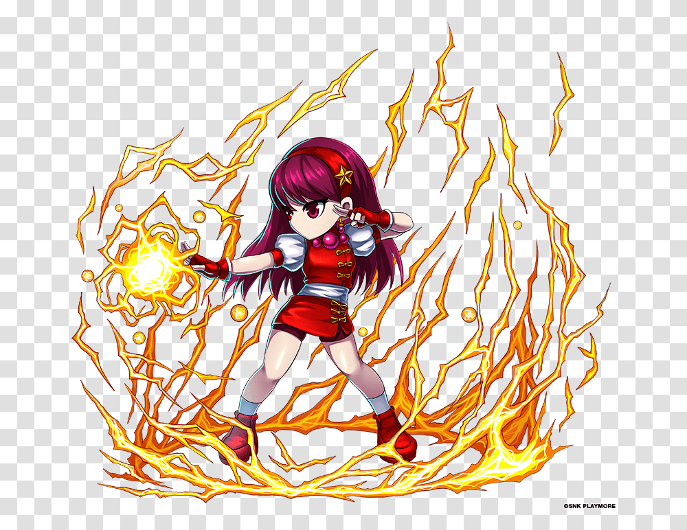 Kof Athena The King Of Fighters, Person, Bonfire, Flame Transparent Png