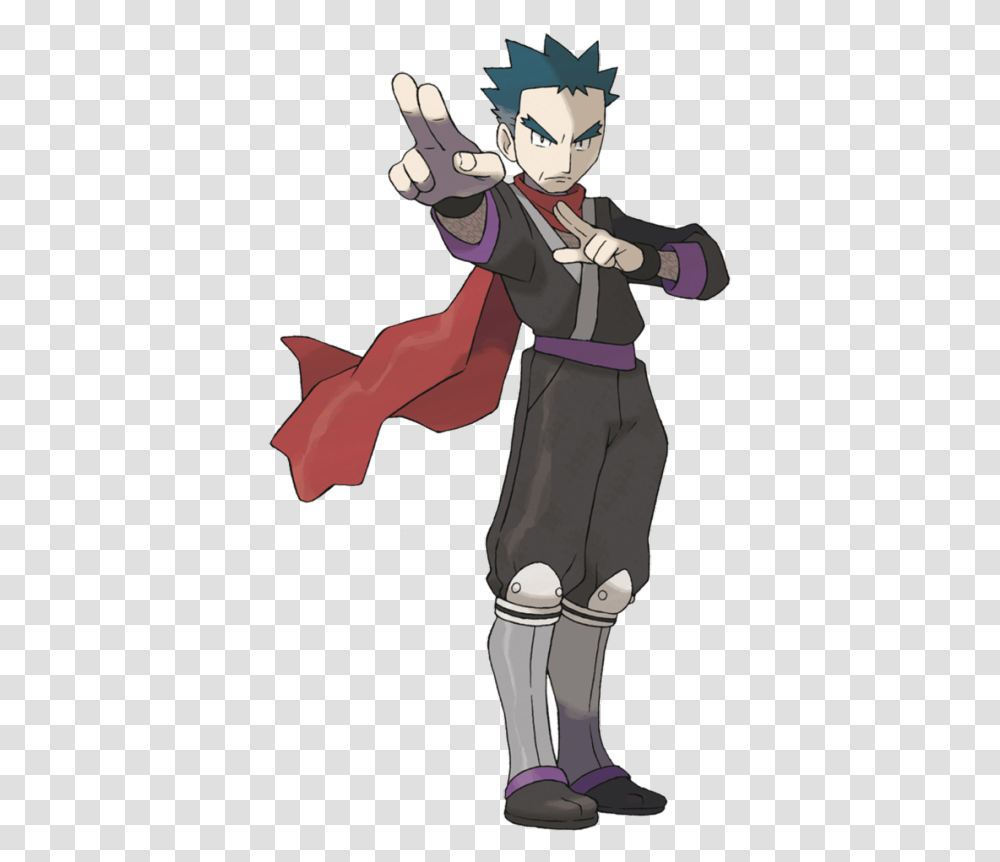 Koga Pokemon Image With Pokemon Gym Leader Koga, Ninja, Comics, Book, Person Transparent Png