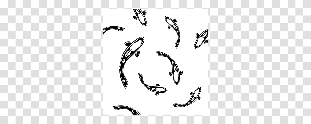 Koi Horseshoe, Stencil, Handwriting Transparent Png