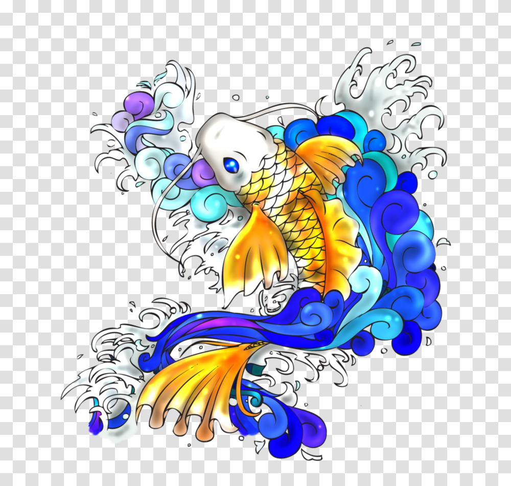 Koi Fish, Dragon, Sea Transparent Png