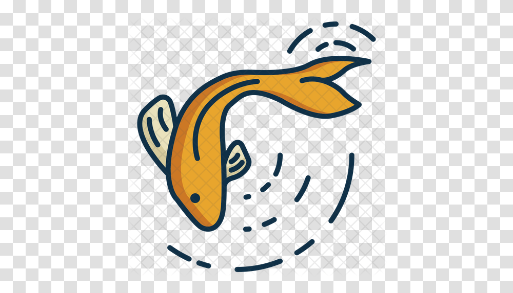 Koi Fish Icon Clip Art, Label, Text, Sticker, Grille Transparent Png