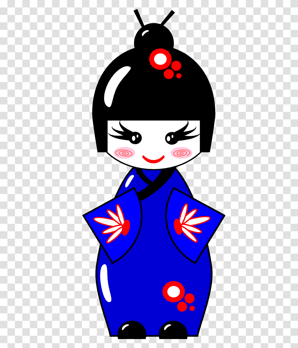 Kokeshi Doll Clipart, Cat, Stencil, Face Transparent Png