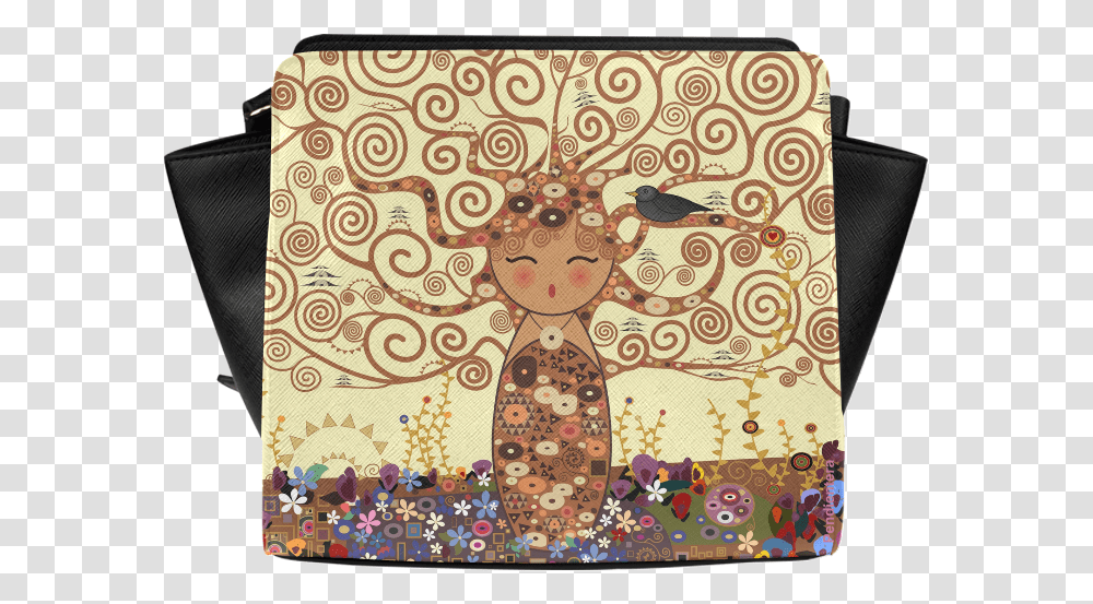 Kokeshi Tree Of Life Satchel Bag Arbol De La Vida, Doodle, Drawing, Pattern Transparent Png
