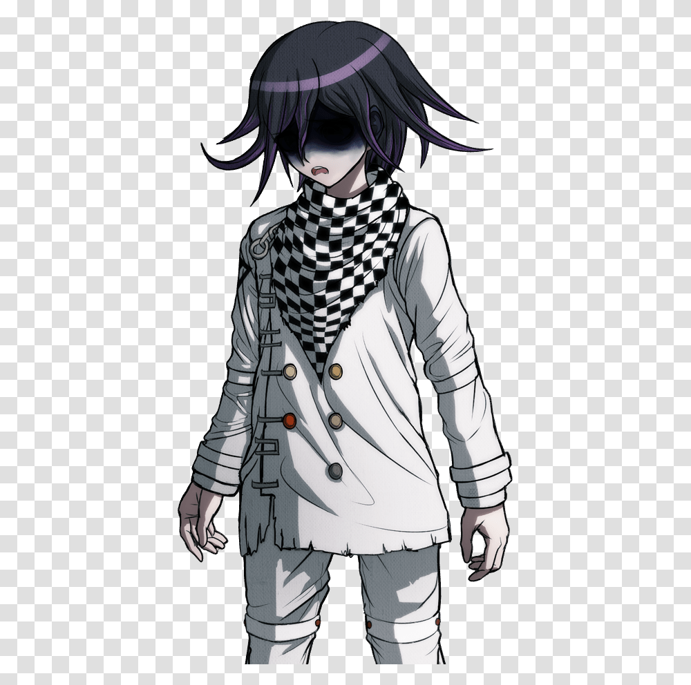 Kokichi Ouma Sprites, Apparel, Coat, Person Transparent Png